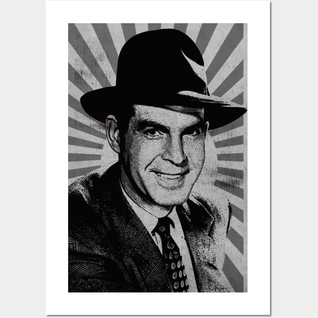 Classic Film: Fred MacMurray BW Wall Art by CTShirts